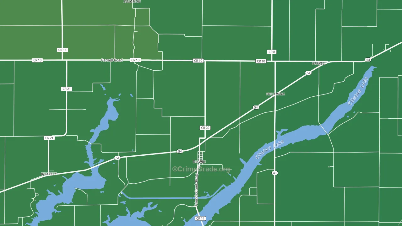 61735, IL Map of Theft Rates