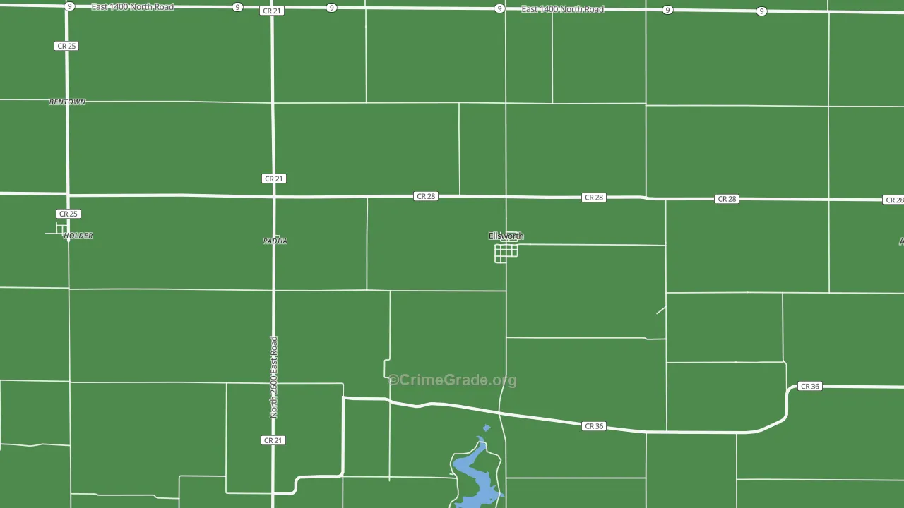61737, IL Map of Theft Rates