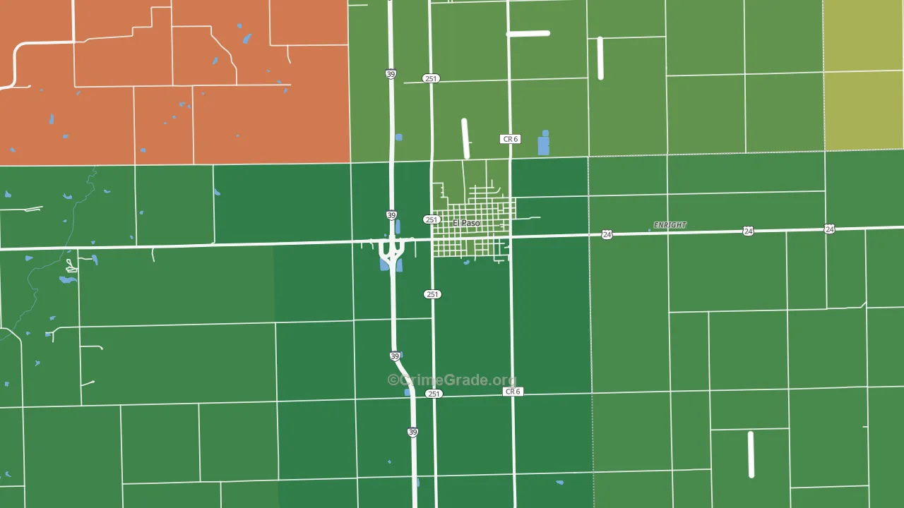 61738, IL Map of Theft Rates