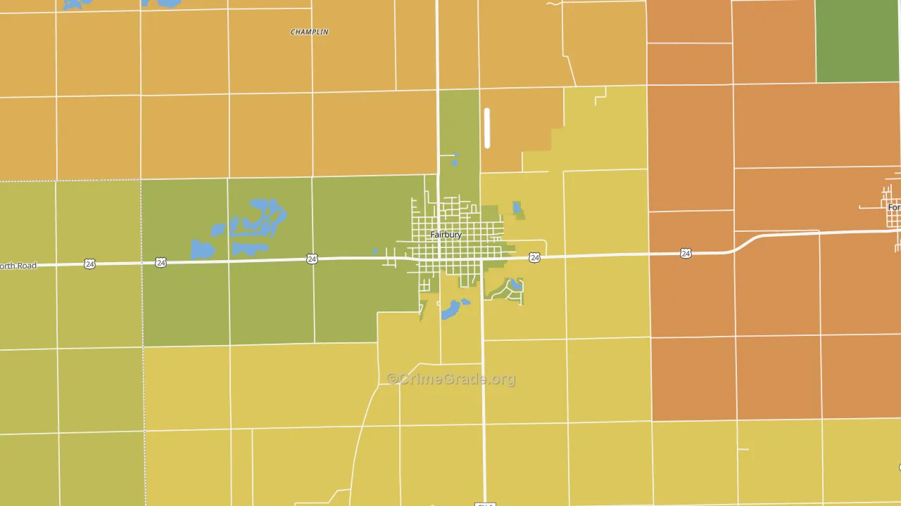 61739, IL Map of Theft Rates