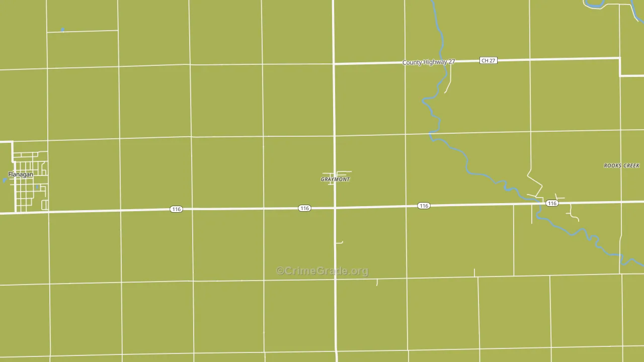 61743, IL Map of Theft Rates