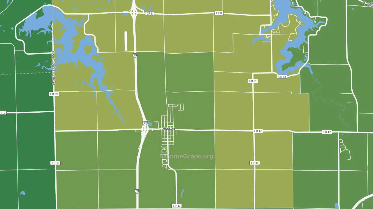 61748, IL Map of Theft Rates