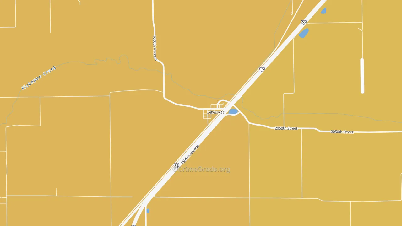 61751, IL Map of Theft Rates