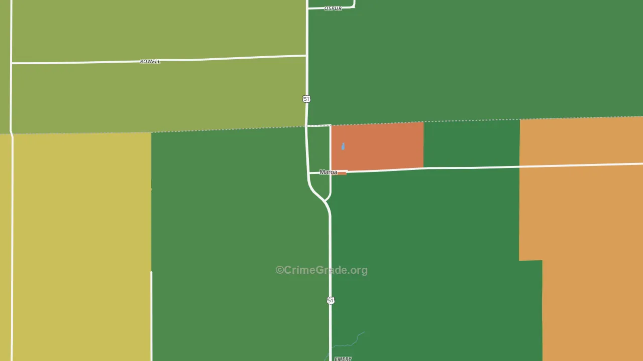 61756, IL Map of Theft Rates