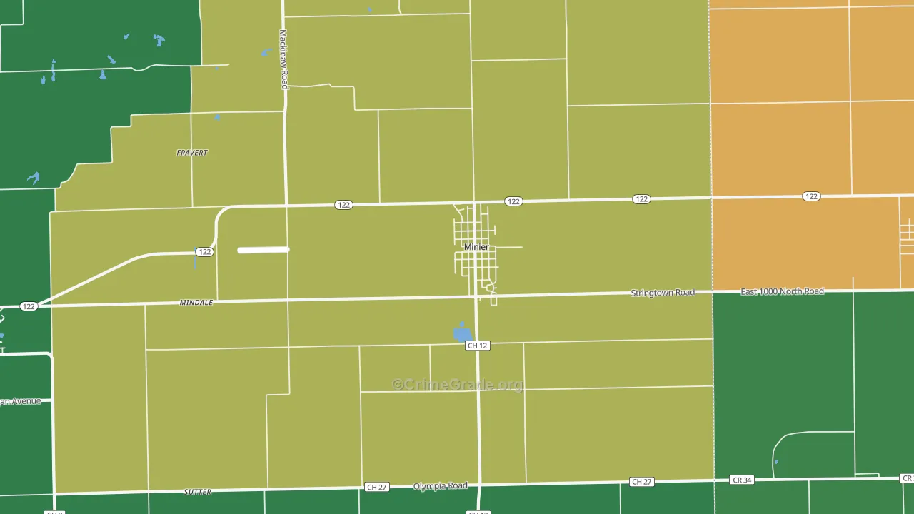 61759, IL Map of Theft Rates