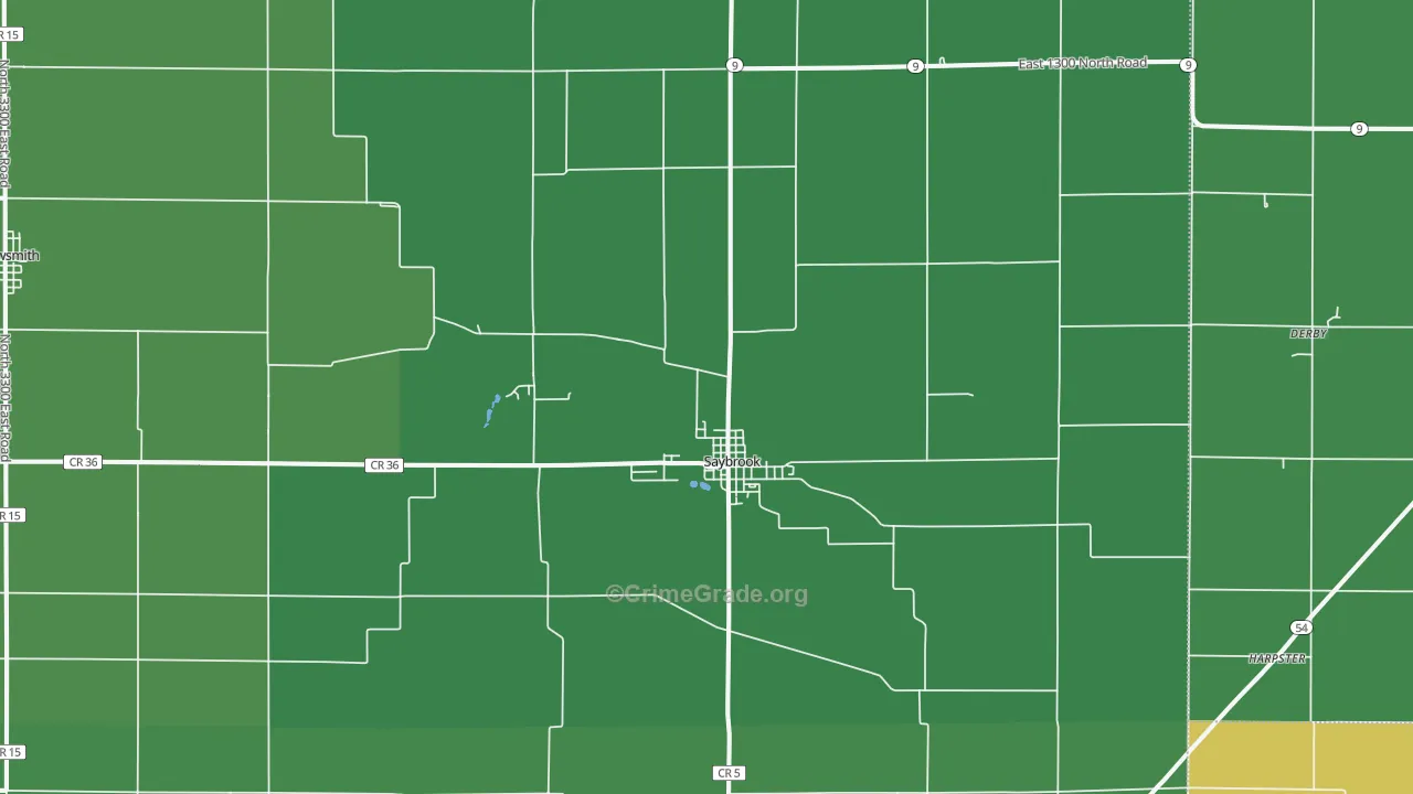 61770, IL Map of Theft Rates