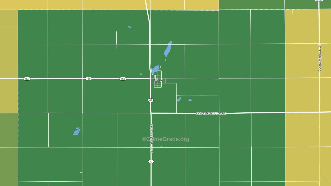 61773, IL Map of Theft Rates