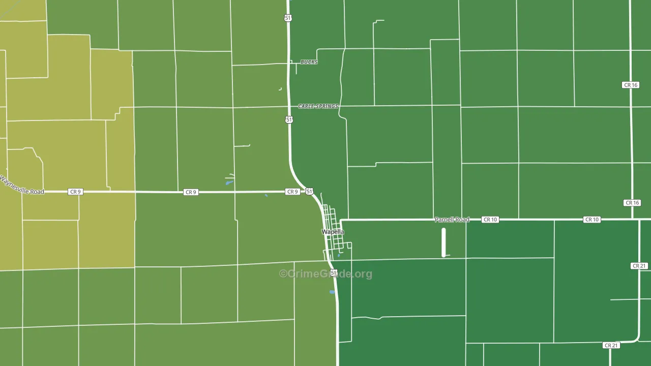 61777, IL Map of Theft Rates
