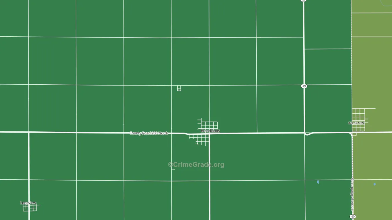 61816, IL Map of Theft Rates