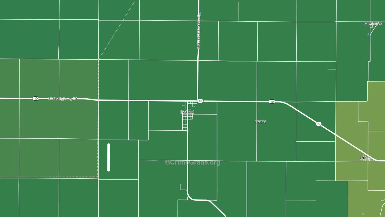 61839, IL Map of Theft Rates