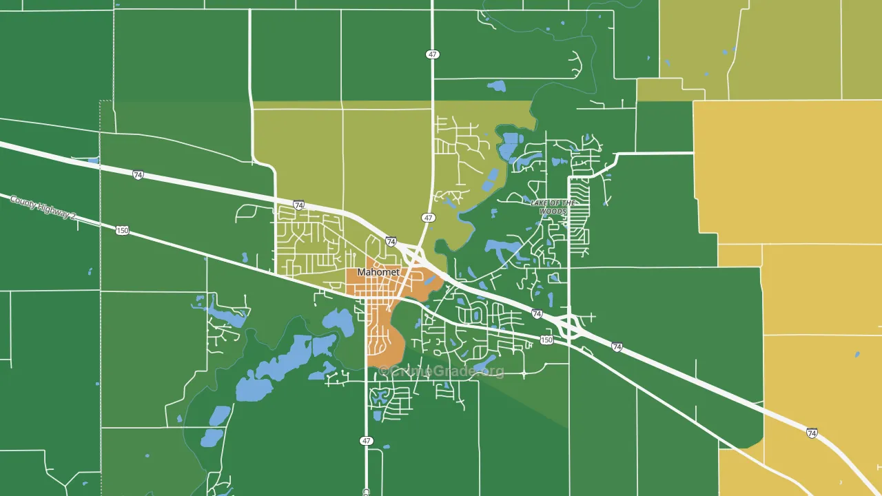 61853, IL Map of Theft Rates