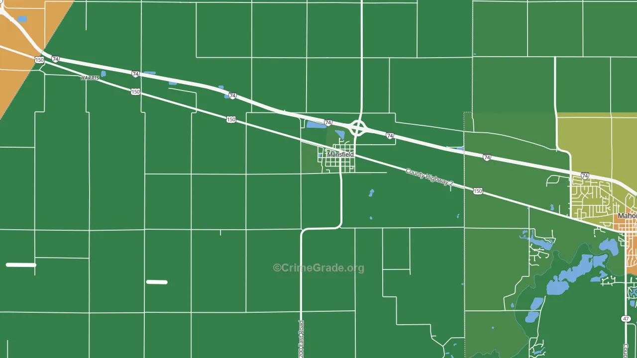 61854, IL Map of Theft Rates