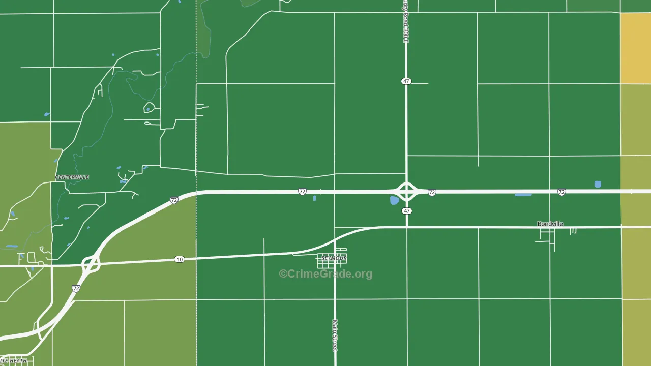 61875, IL Map of Theft Rates