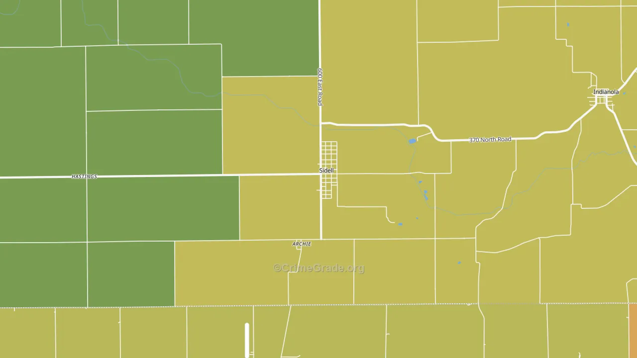 61876, IL Map of Theft Rates