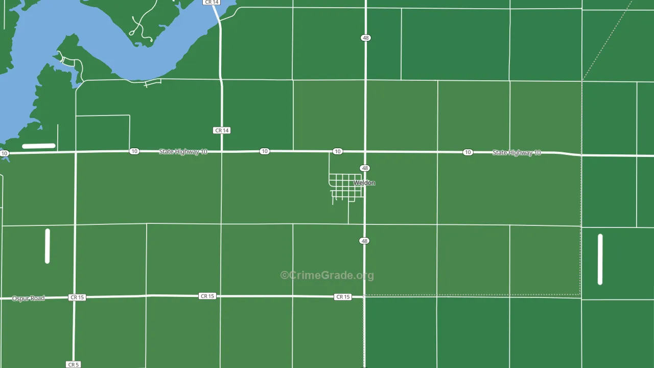 61882, IL Map of Theft Rates