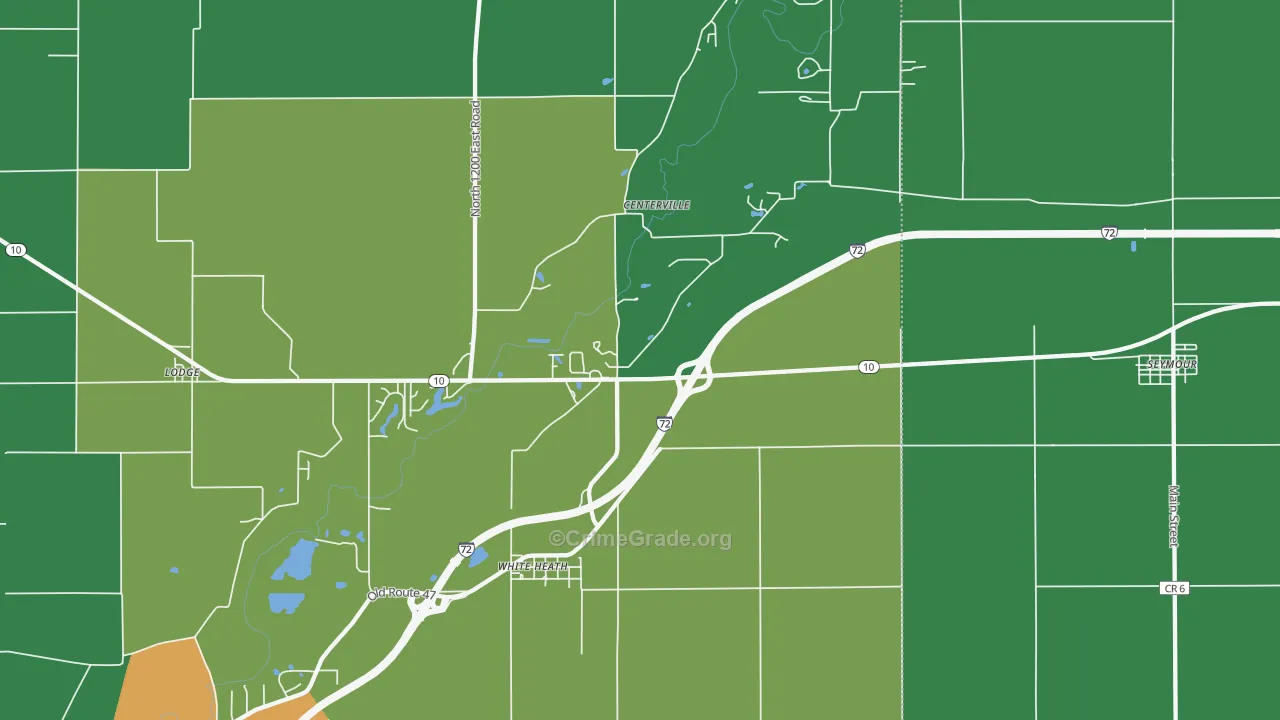 61884, IL Map of Theft Rates