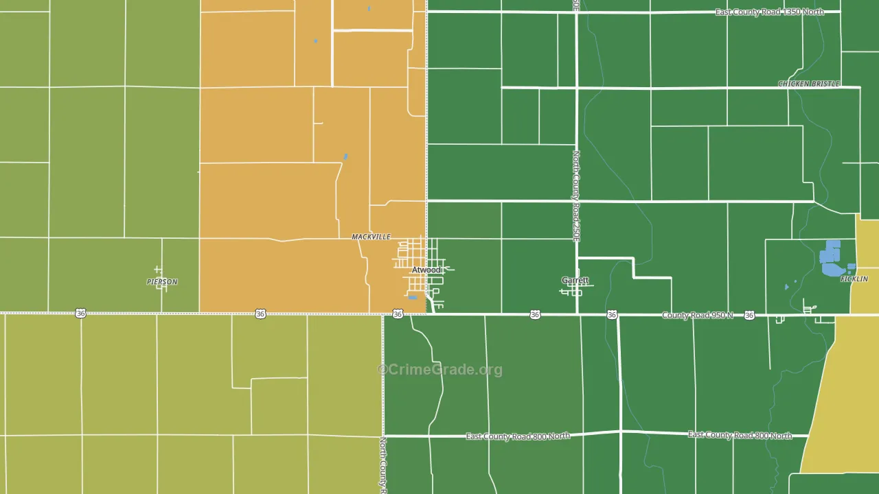 61913, IL Map of Theft Rates