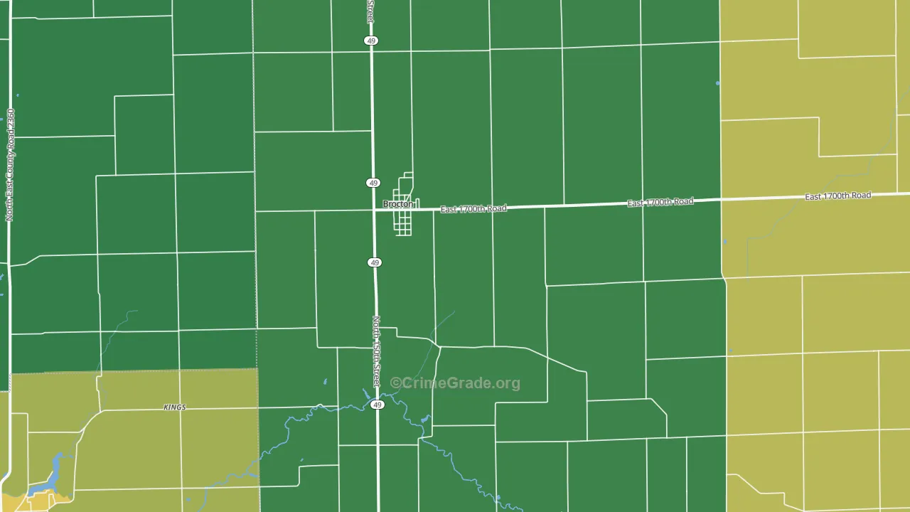 61917, IL Map of Theft Rates