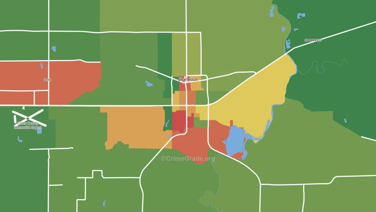 61920, IL Map of Theft Rates