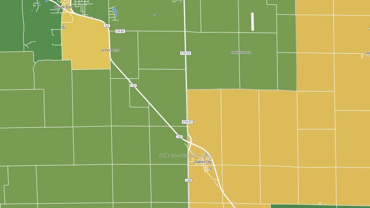 61925, IL Map of Theft Rates