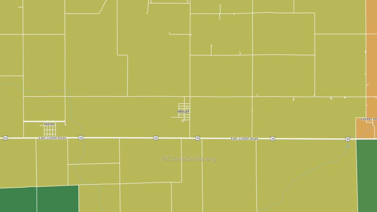 61940, IL Map of Theft Rates