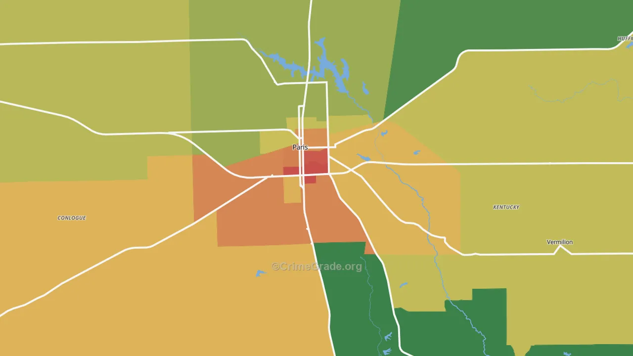61944, IL Map of Theft Rates