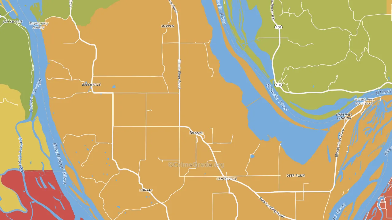 62013, IL Map of Theft Rates