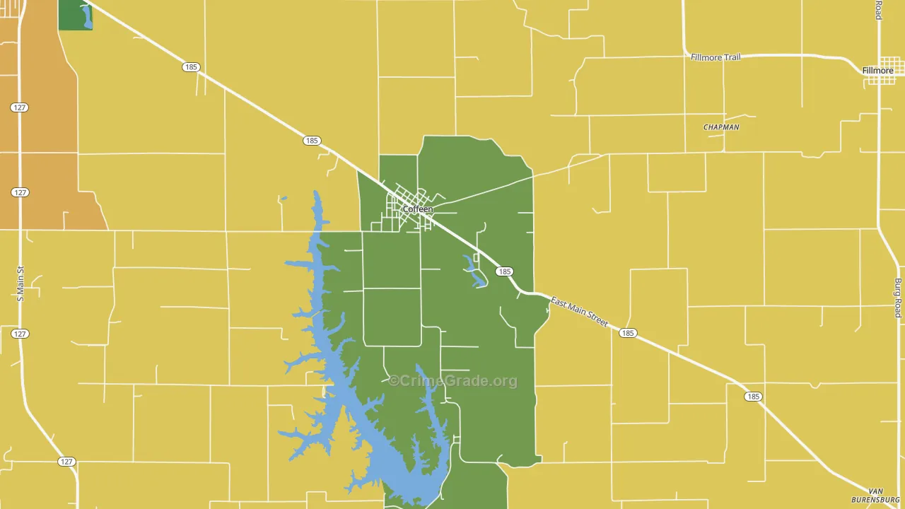 62017, IL Map of Theft Rates