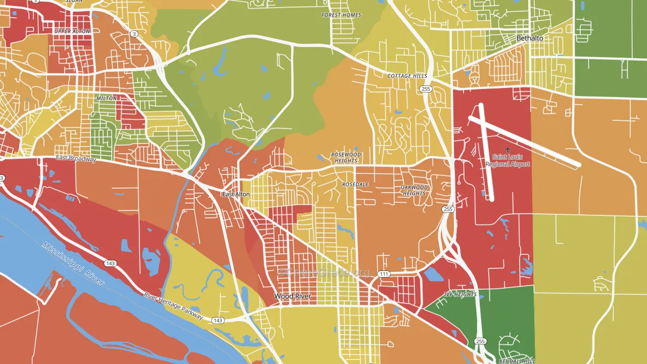 62024, IL Map of Theft Rates