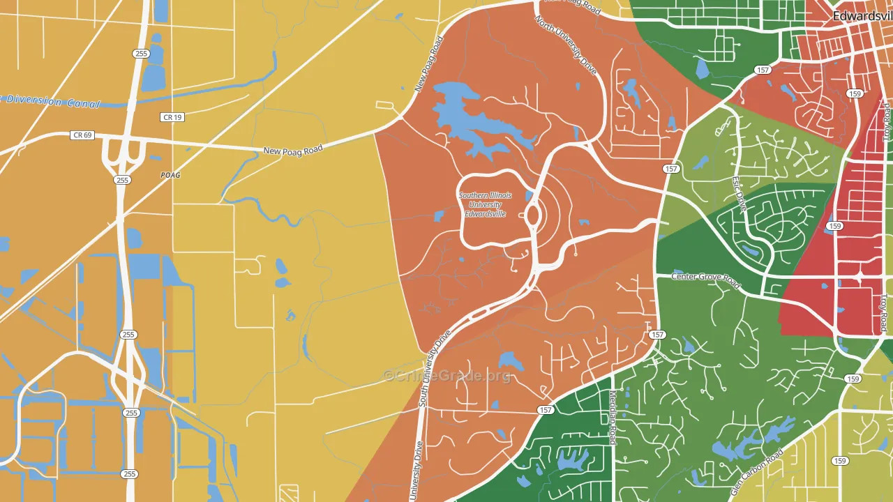 62026, IL Map of Theft Rates
