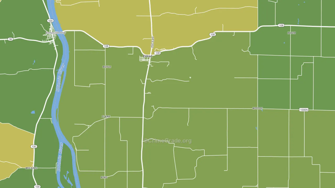 62027, IL Map of Theft Rates