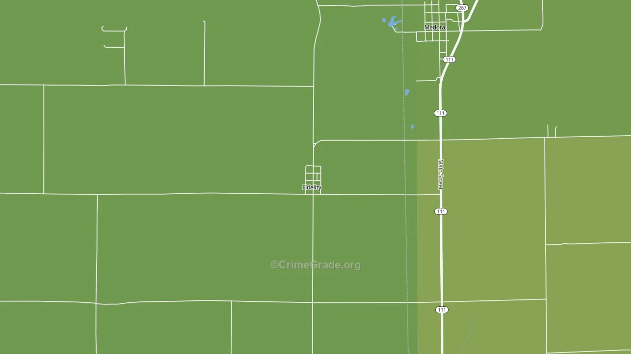 62030, IL Map of Theft Rates