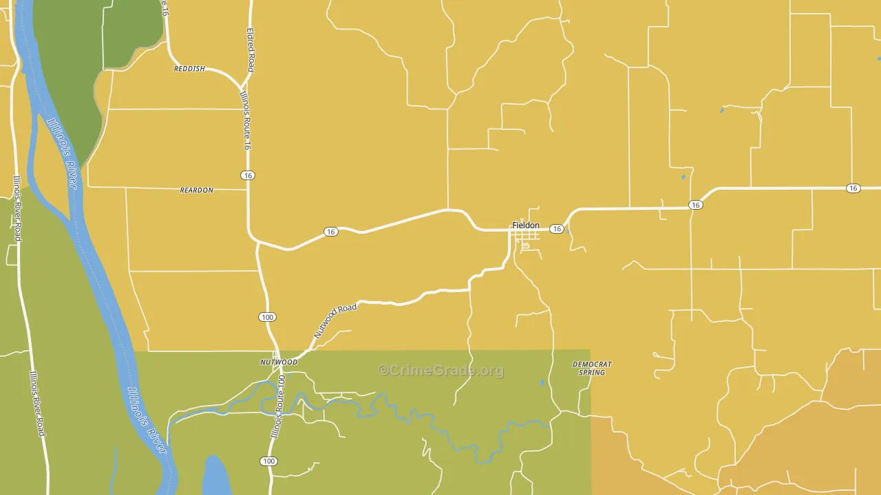 62031, IL Map of Theft Rates