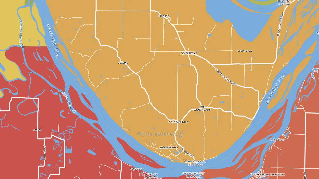 62036, IL Map of Theft Rates