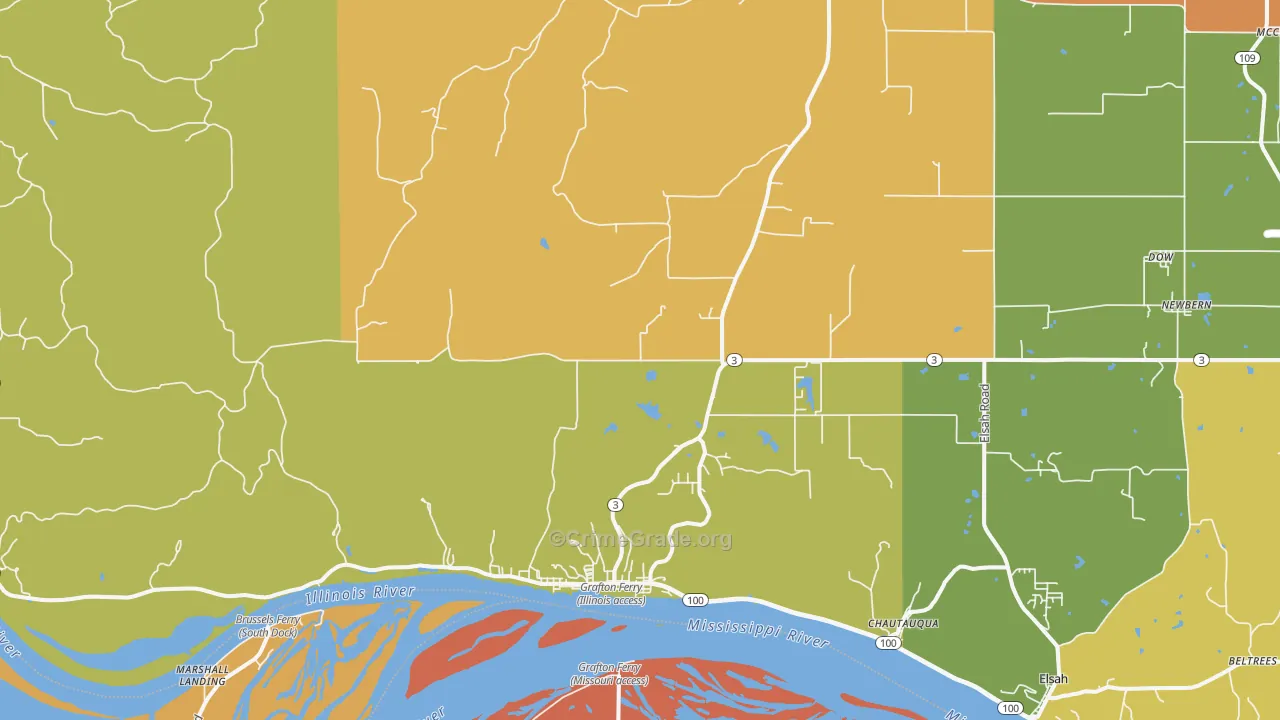 62037, IL Map of Theft Rates