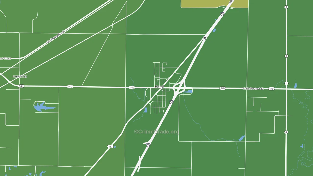 62046, IL Map of Theft Rates