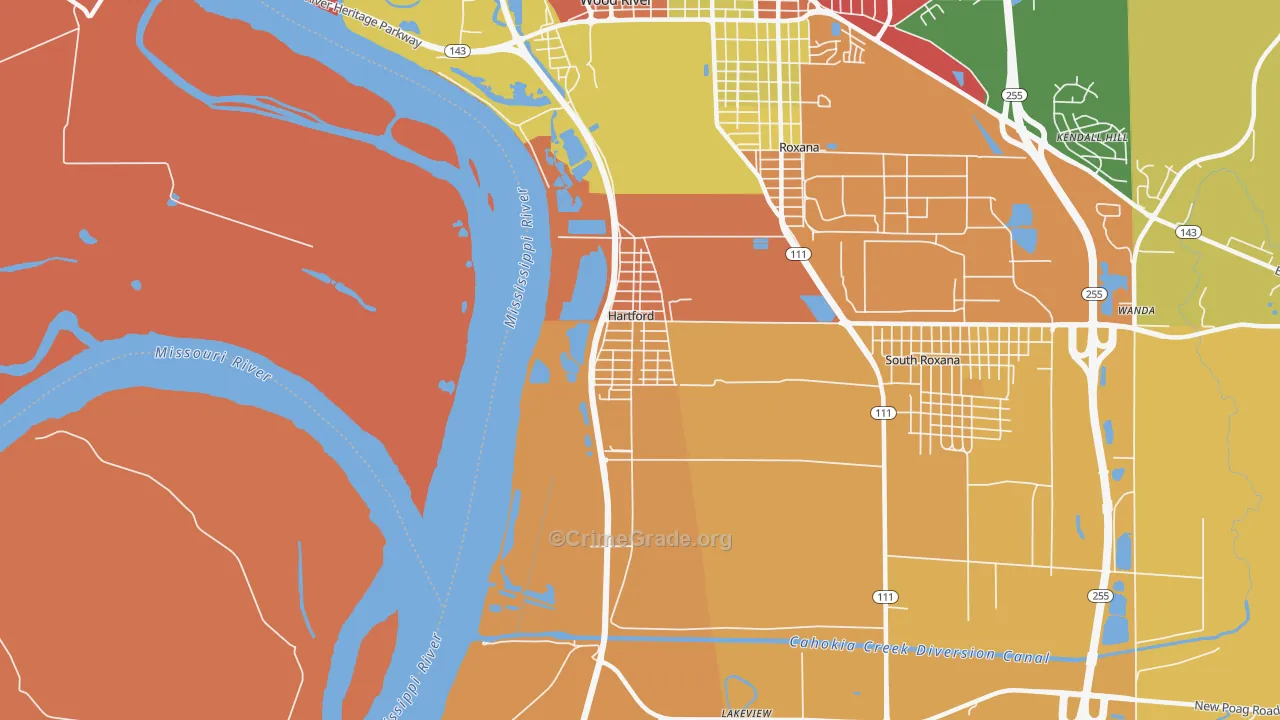 62048, IL Map of Theft Rates