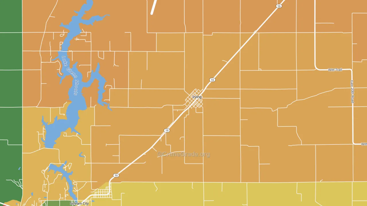 62051, IL Map of Theft Rates