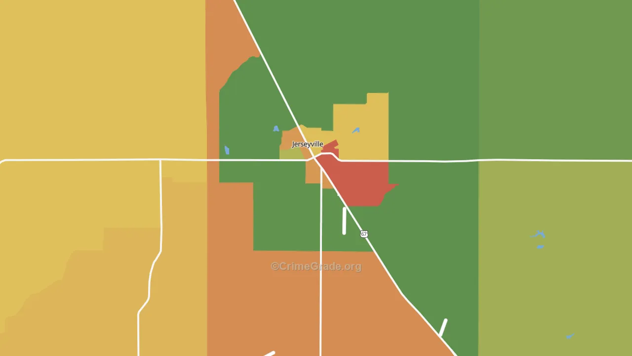 62052, IL Map of Theft Rates