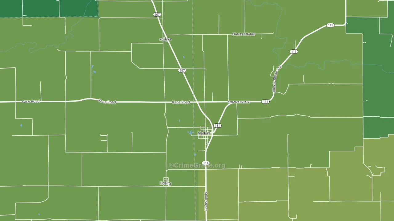 62063, IL Map of Theft Rates