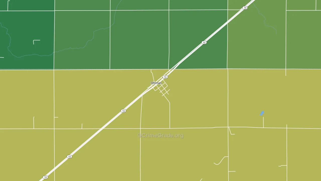 62076, IL Map of Theft Rates