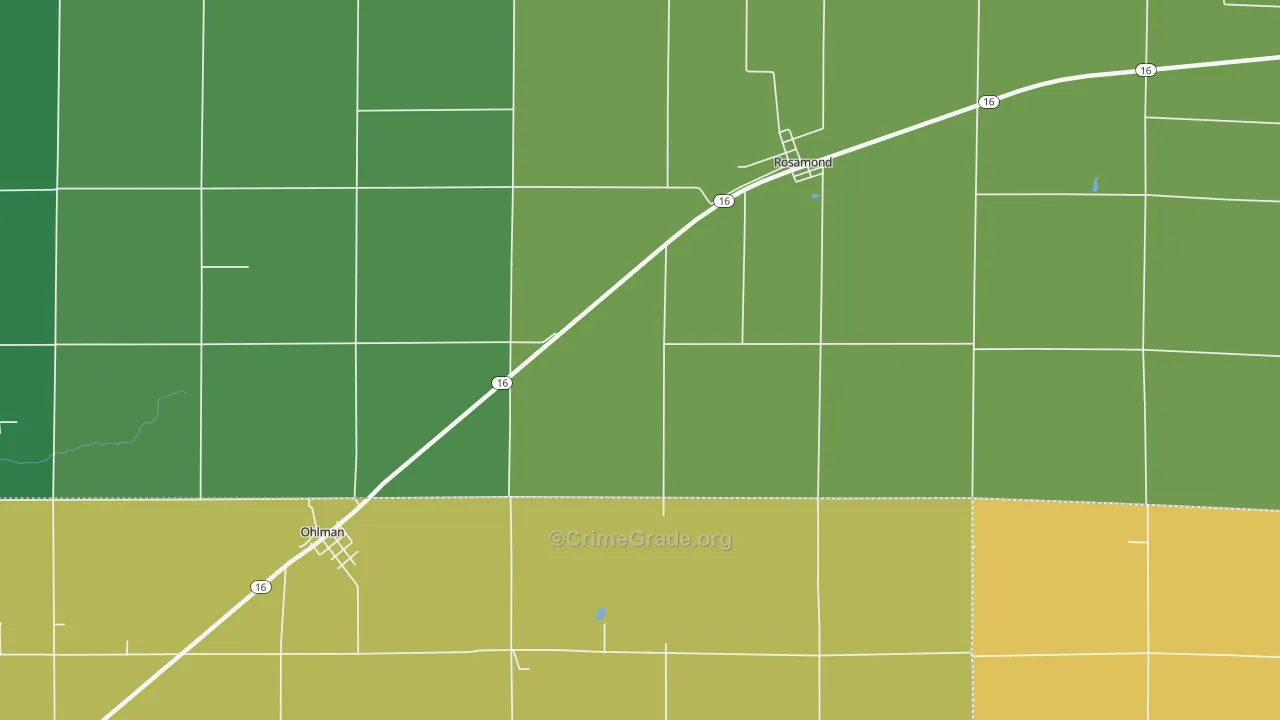 62083, IL Map of Theft Rates