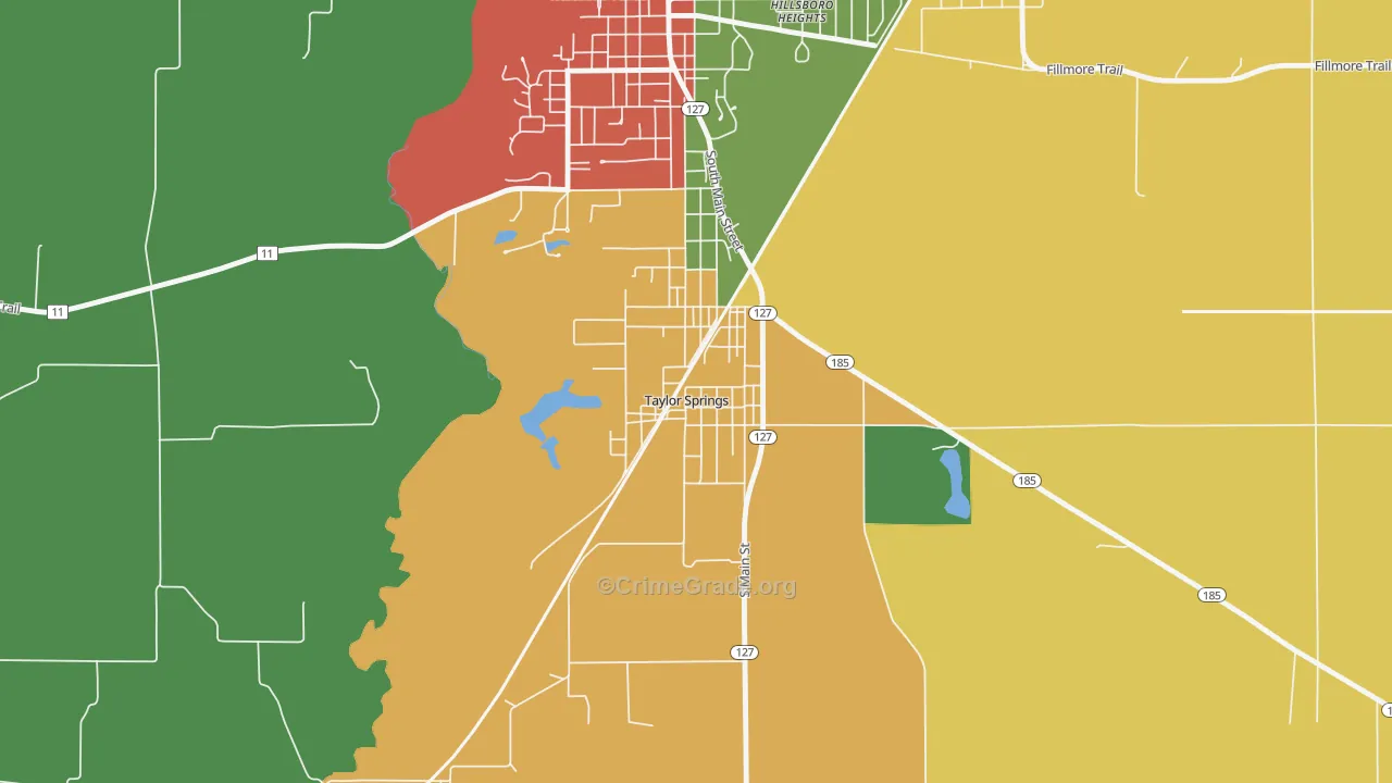 62089, IL Map of Theft Rates