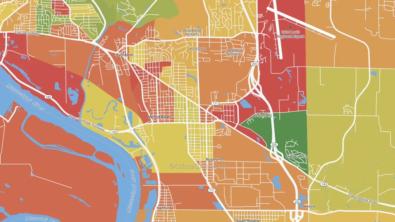 62095, IL Map of Theft Rates