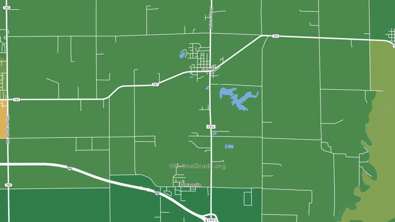 62215, IL Map of Theft Rates