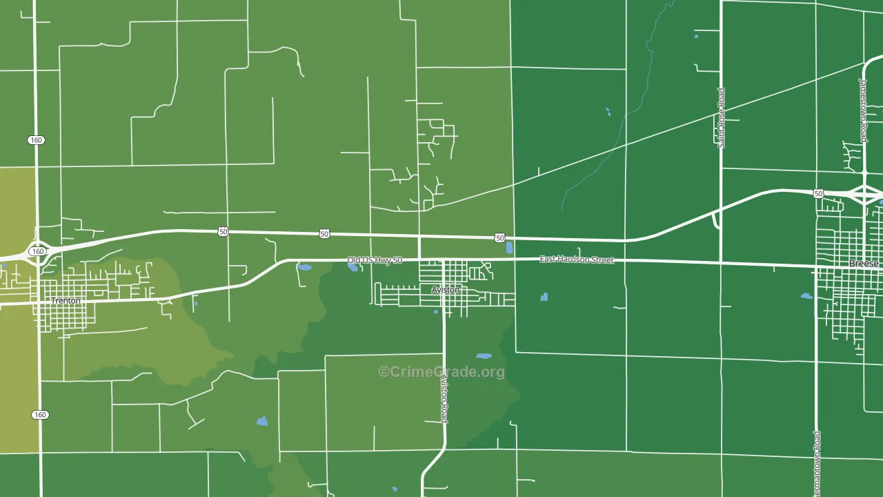 62216, IL Map of Theft Rates