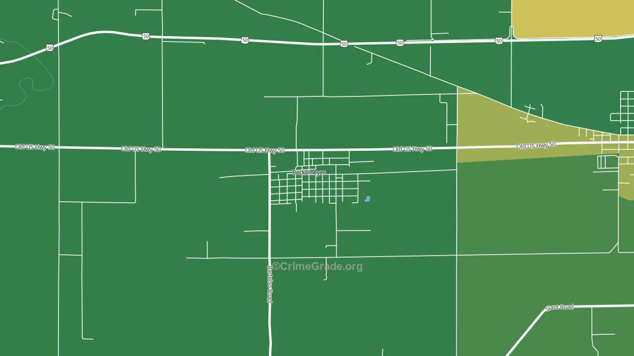 62219, IL Map of Theft Rates
