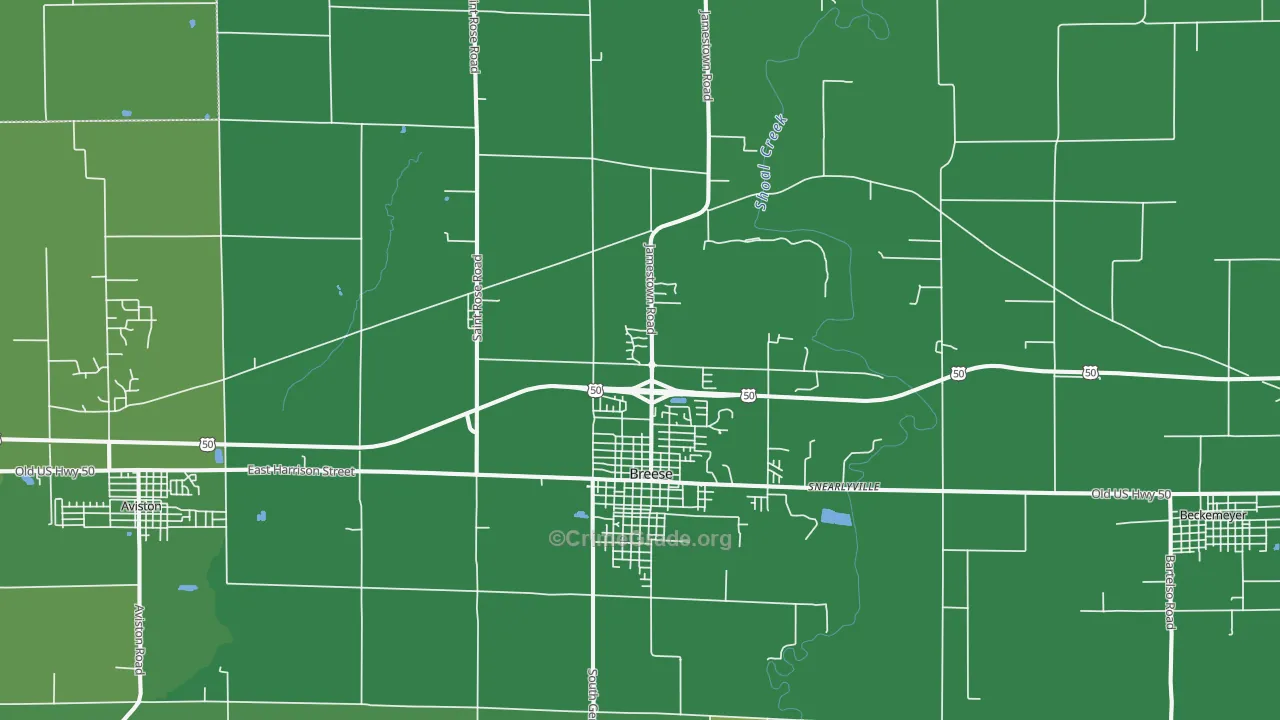 62230, IL Map of Theft Rates