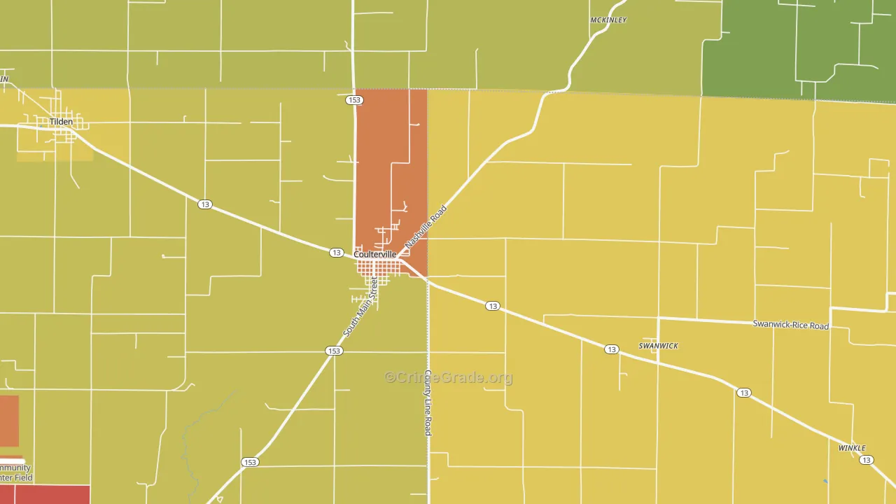 62237, IL Map of Theft Rates