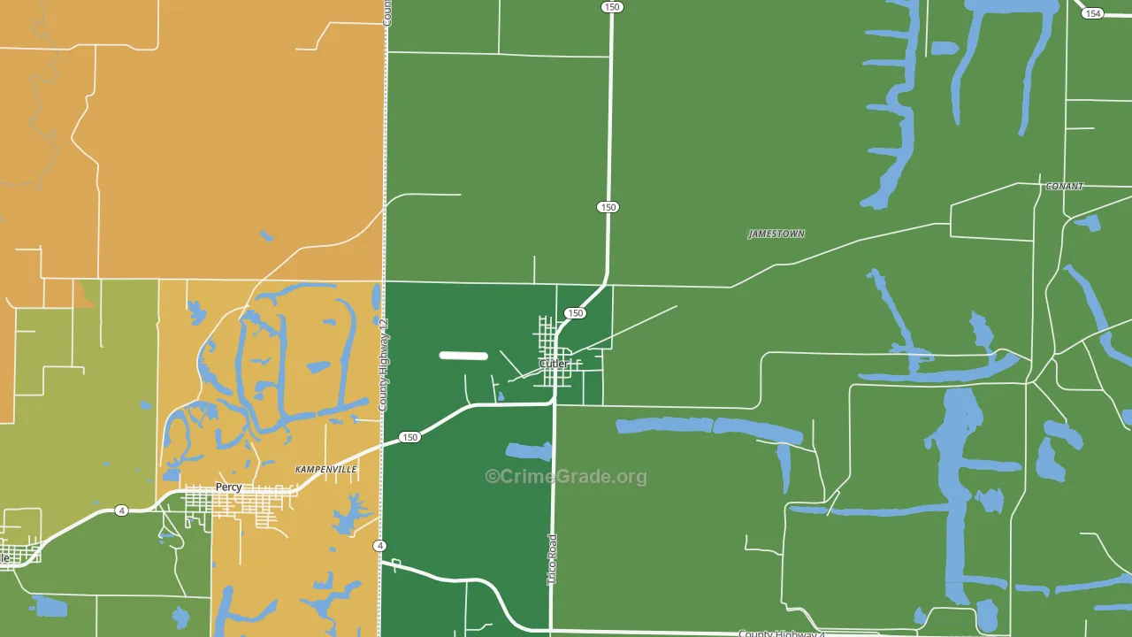 62238, IL Map of Theft Rates